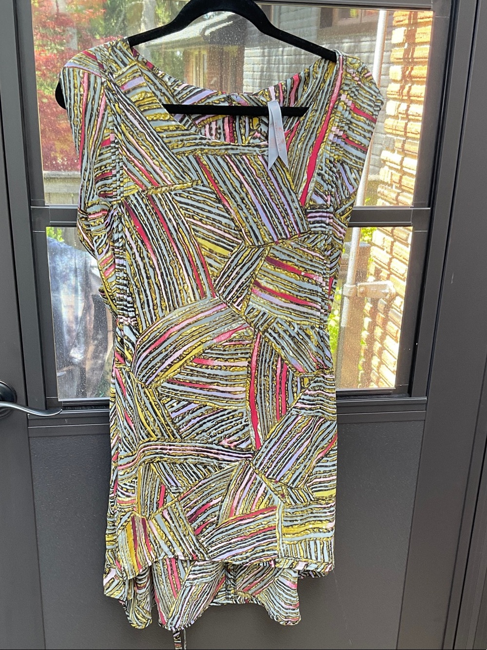 Melissa McCarthy  Multicolor Patterned Women's top- Yellow, Pink & White